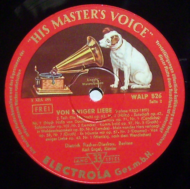 Electrola WALP 526 - Johannes Brahms, Dietrich Fischer-Dieskau, - Image 3