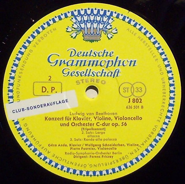 Deutsche Grammophon J 802 - Ludwig van Beethoven, Géza Anda, Wol - Image 4