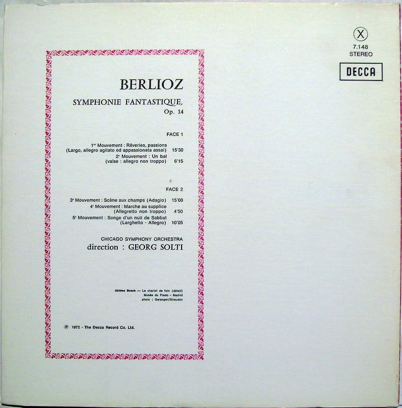 DECCA 7.148 - Hector Berlioz, Chicago Symphony Orchestra, Georg - Image 2