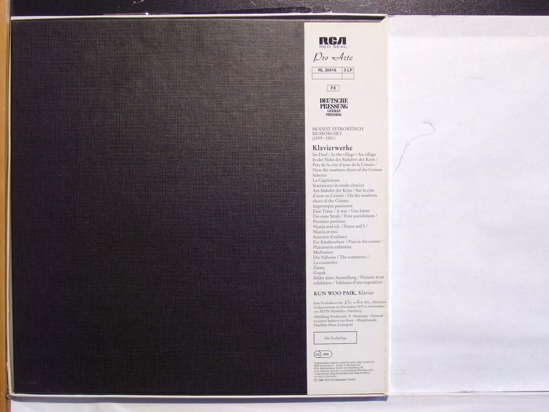 RCA Red Seal RL 30416 - Modest Mussorgsky, Kun Woo Paik - Bilder - Image 2