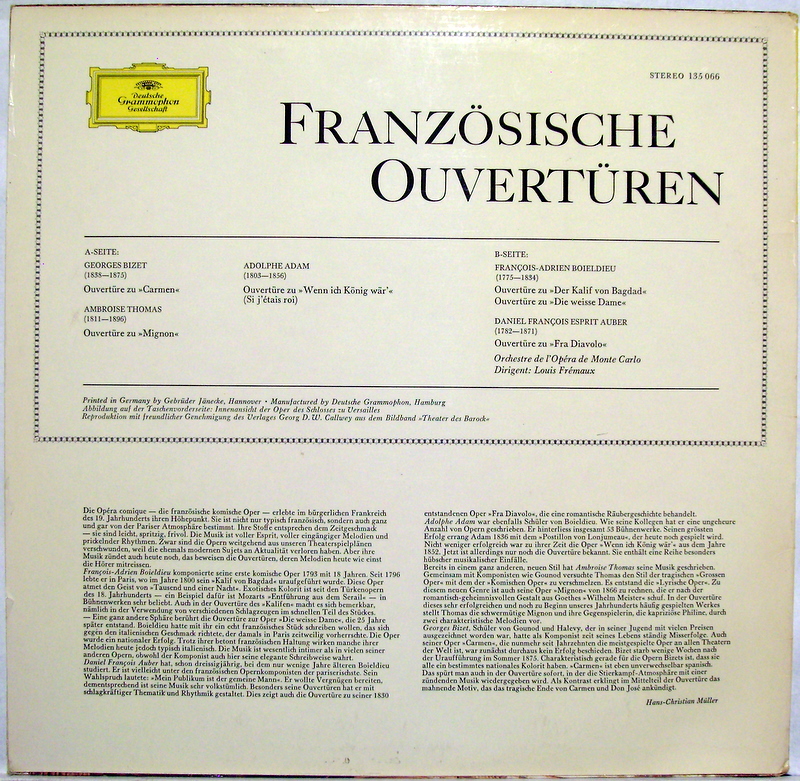 Deutsche Grammophon 135 066 - Georges Bizet, Ambroise Thomas, Ad - Image 2