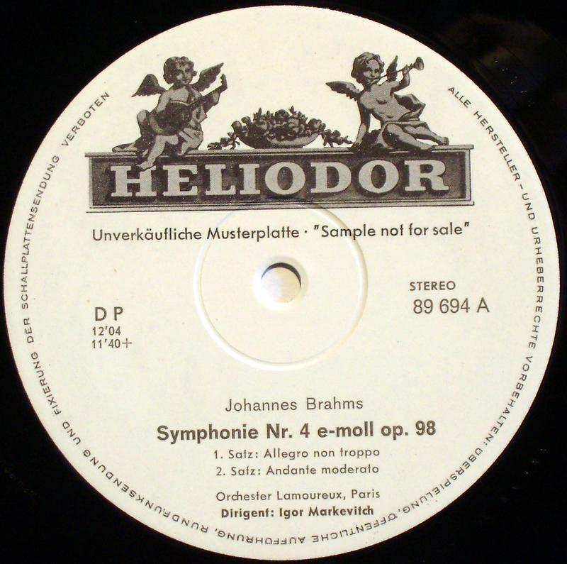 HELIODOR 89 694 - Johannes Brahms, Ludwig van Beethoven, Orchest