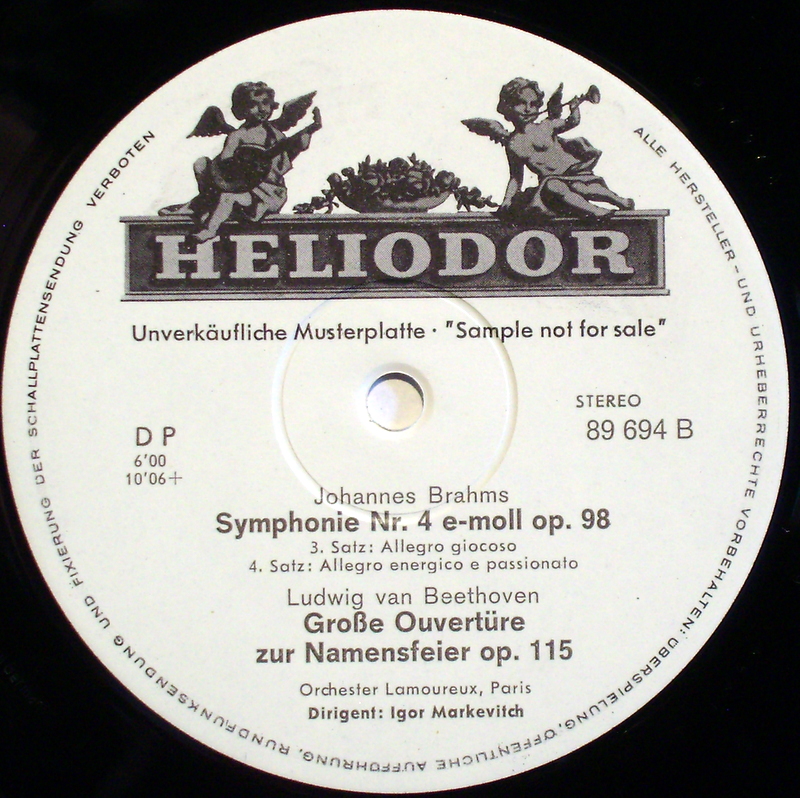 HELIODOR 89 694 - Johannes Brahms, Ludwig van Beethoven, Orchest - Image 2