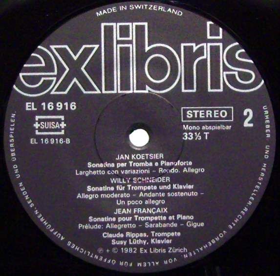 Ex Libris EL 16 916 - Bohuslav Martinů, Jan Koetsier, Jean Franç - Image 3