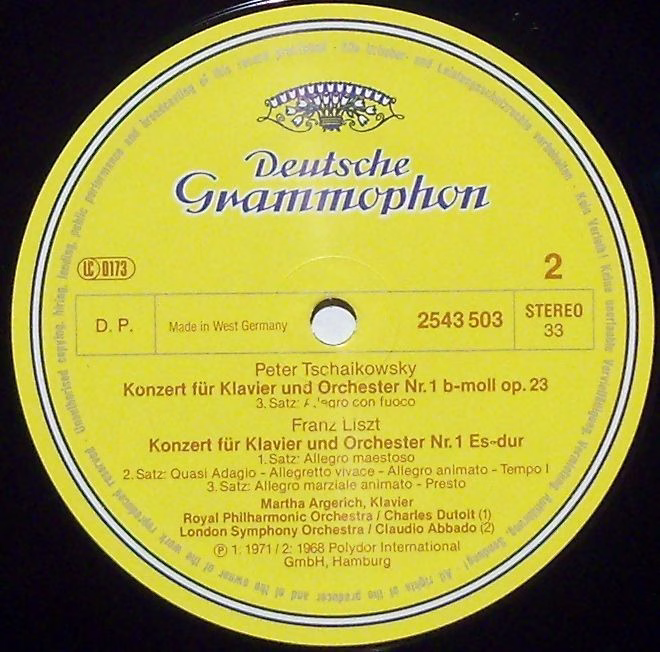 Deutsche Grammophon 2543 503 - Pyotr Ilyich Tchaikovsky, Franz L - Image 4