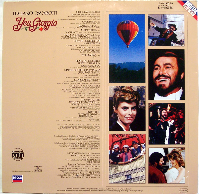 DECCA 14 774 4 - Luciano Pavarotti - Yes, Giorgio - Image 2