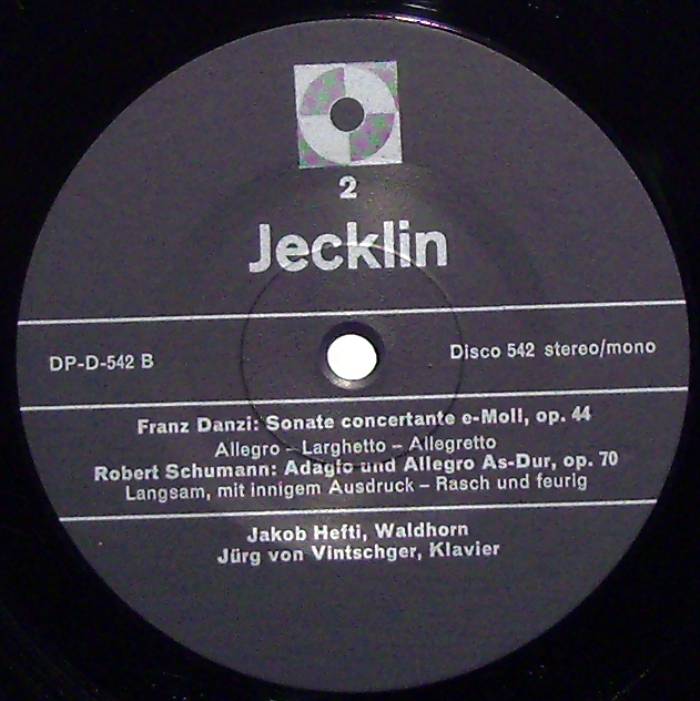 Jecklin-Disco 542 - Ferdinand Ries, Richard Strauss, Franz Danzi - Image 3