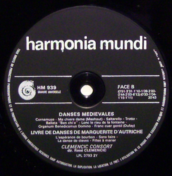 harmonia mundi France EHM 939 - Guillaume Dufay, Clemencic Conso - Image 3