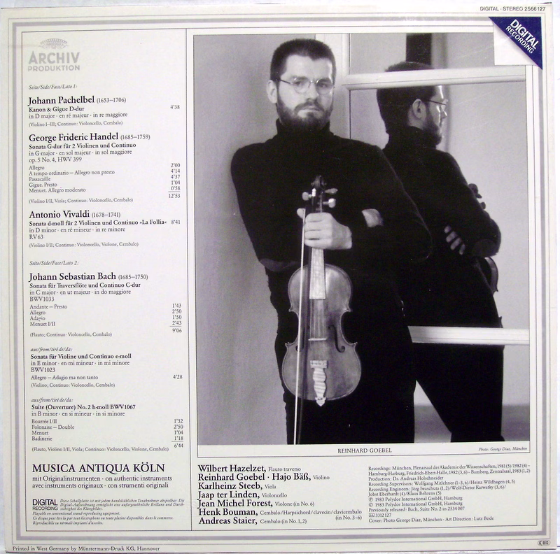 Archiv Produktion 2566 127 - Johann Pachelbel, Johann Sebastian - Image 2