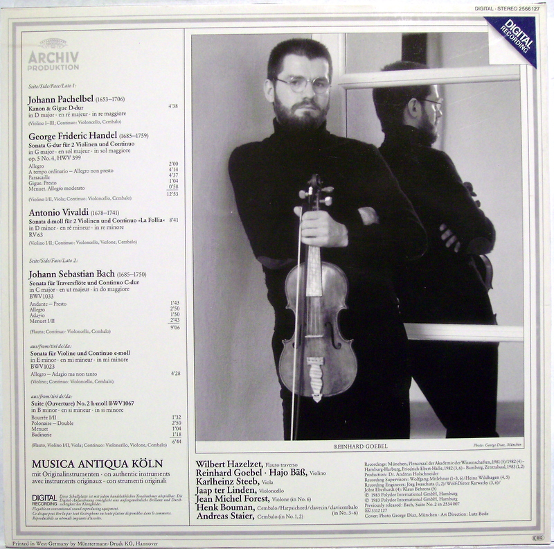 Archiv Produktion 2566 127 - Johann Pachelbel, Johann Sebastian - Image 2