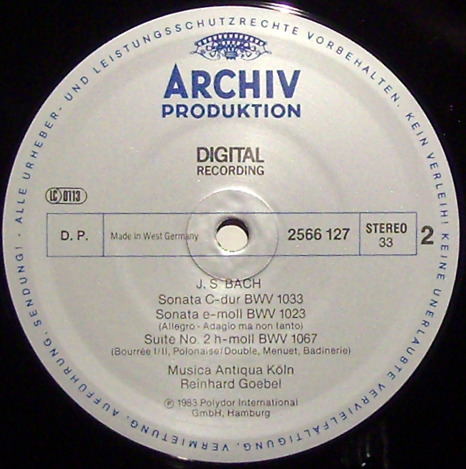 Archiv Produktion 2566 127 - Johann Pachelbel, Johann Sebastian - Image 3