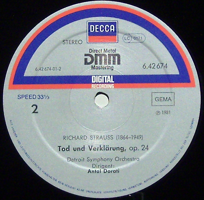 DECCA 6.42674 - Richard Strauss, Detroit Symphony Orchestra, Ant - Image 3