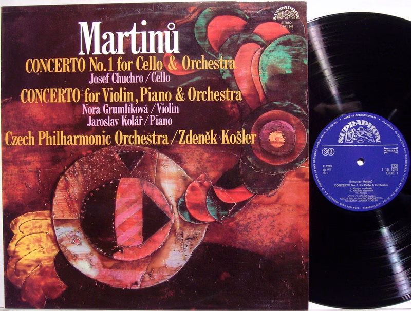 Supraphon 1 10 1348 - Bohuslav Martinů - Concerto No. 1 For Cell