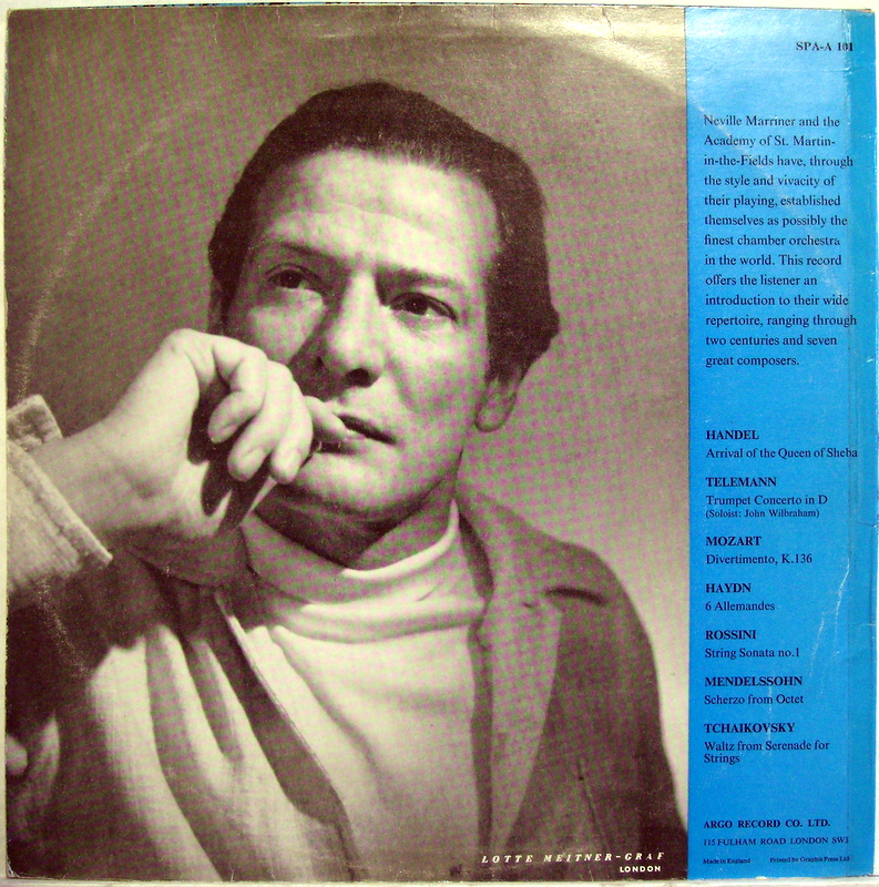 Argo SPA-A 101 - The Academy Of St. Martin-in-the-Fields, Sir Ne - Image 2