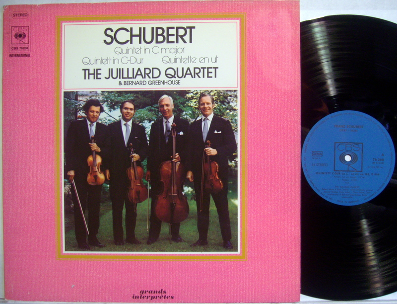 CBS 76268 - Franz Schubert, Juilliard String Quartet, Bernard Gr