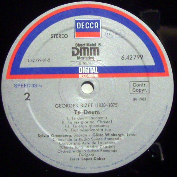 Argo ZRDL 1010 - Francis Poulenc, Georges Bizet, Sylvia Greenber - Image 3