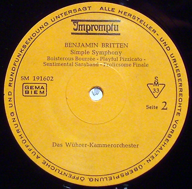 Impromptu SM 191602 - Benjamin Britten, Béla Bartók, Das Wührer- - Image 3