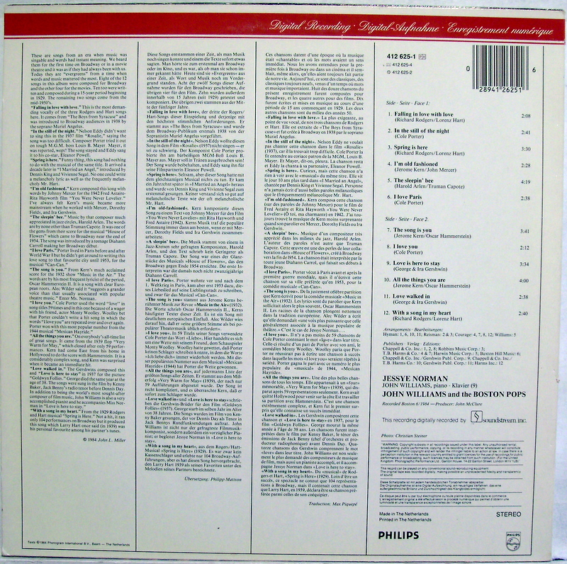 Philips 412 625-1 - Jessye Norman, Boston Pops Orchestra, John W - Image 2