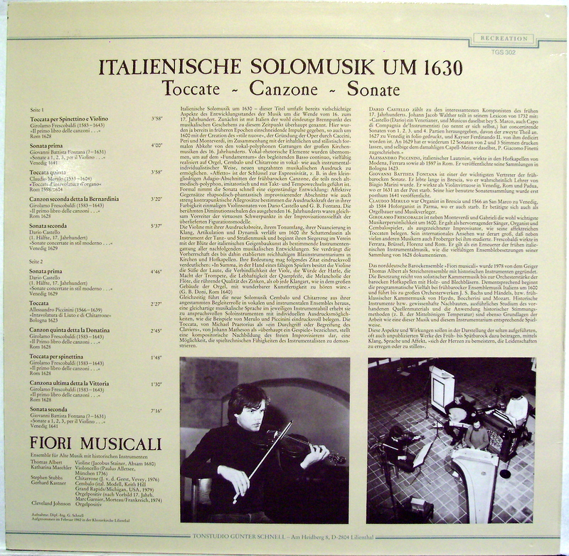 Recreation (2) TGS 302 - Dario Castello, Giovanni Battista Fonta - Image 2