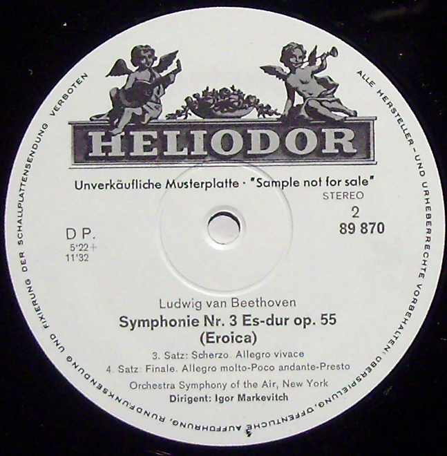 HELIODOR 89870 - Ludwig van Beethoven, Symphony Of the Air, Igor - Image 3