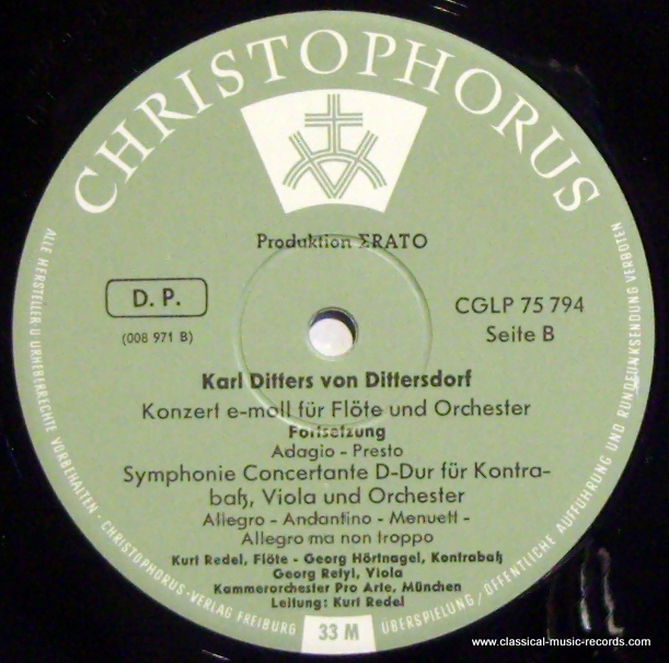 Christophorus CGLP 75 794 - Carl Ditters von Dittersdorf - Cemba - Image 3