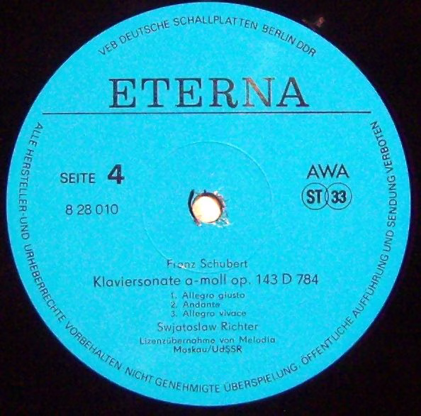 Eterna 8 28 009-010 - Franz Schubert, Sviatoslav Richter - Klavi - Image 3