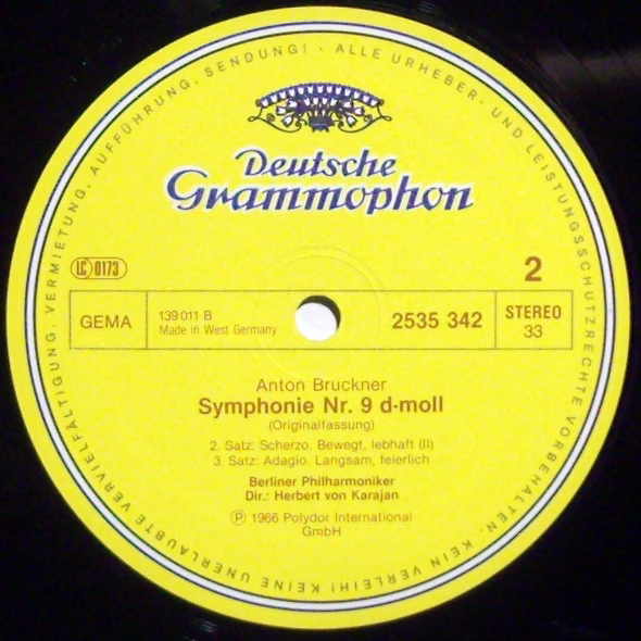 Deutsche Grammophon 2535 342 - Anton Bruckner, Berliner Philharm - Image 3