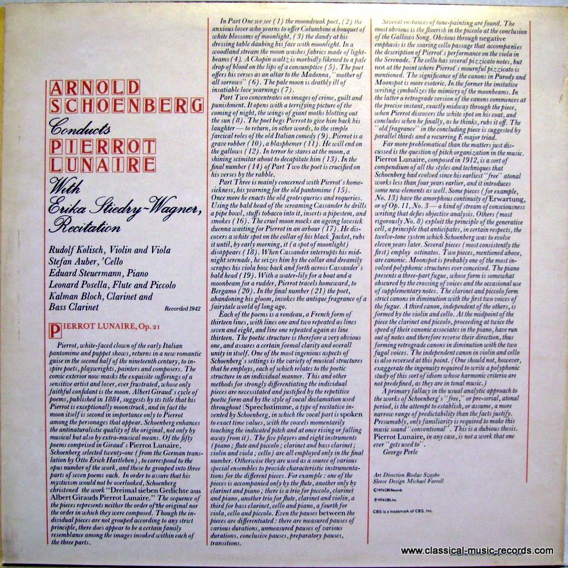 CBS 61442 - Arnold Schoenberg, Erika Stiedry-Wagner - Arnold Sch - Image 2