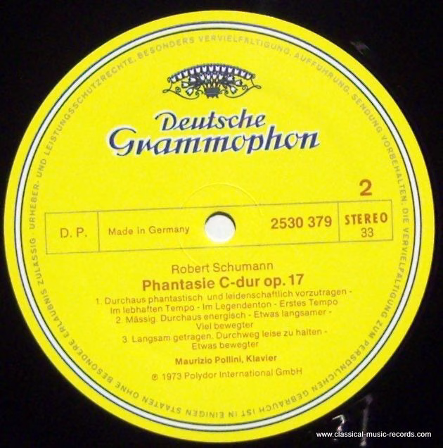 Deutsche Grammophon 2530 379 - Maurizio Pollini, Robert Schumann - Image 3