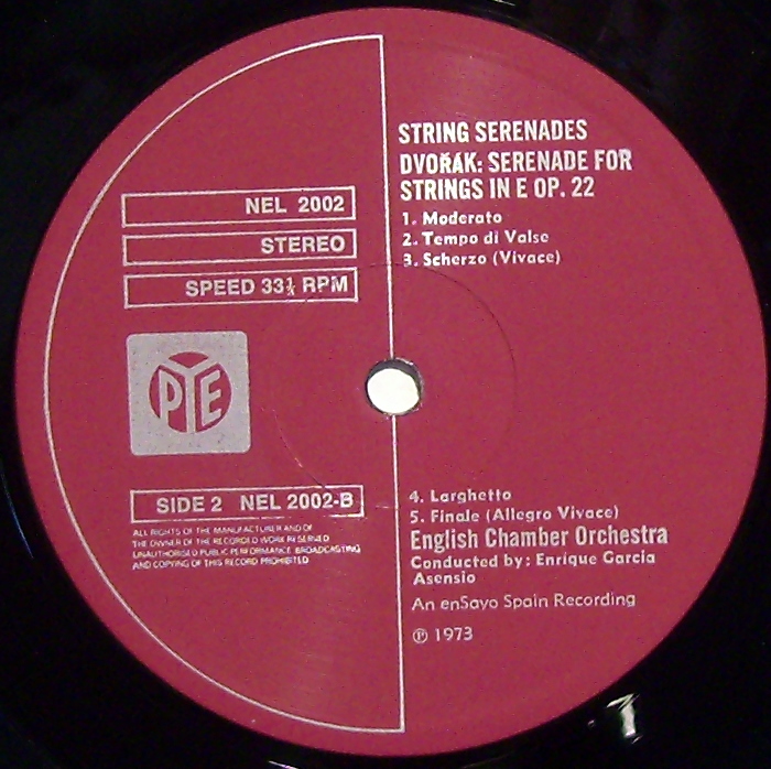 PE Records (2) NEL 2002 - Antonín Dvořák, Pyotr Ilyich Tchaikovs - Image 3