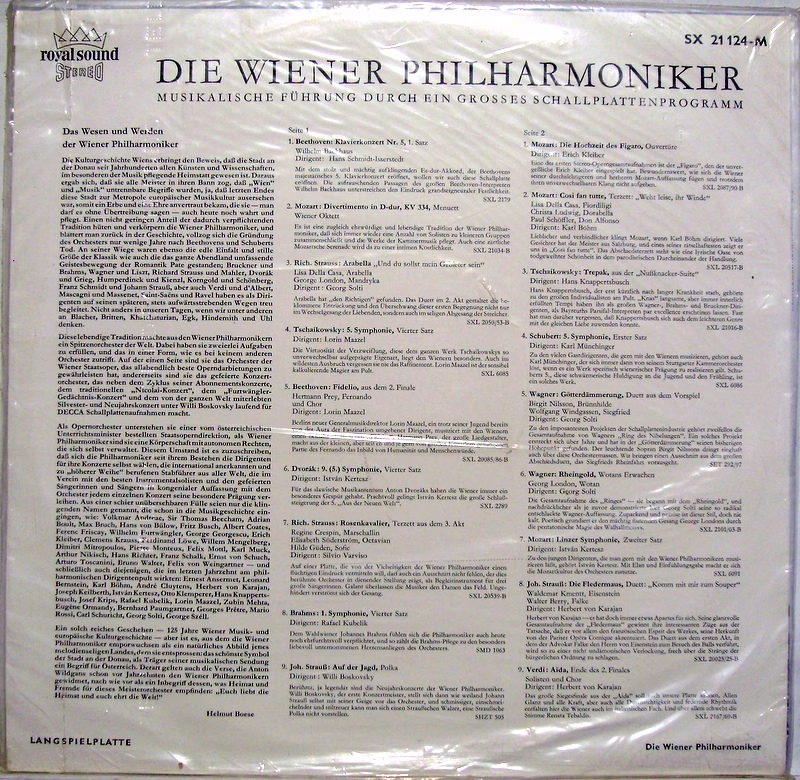 DECCA SX 21124-M - Wiener Philharmoniker - Musikalische Führung - Image 2