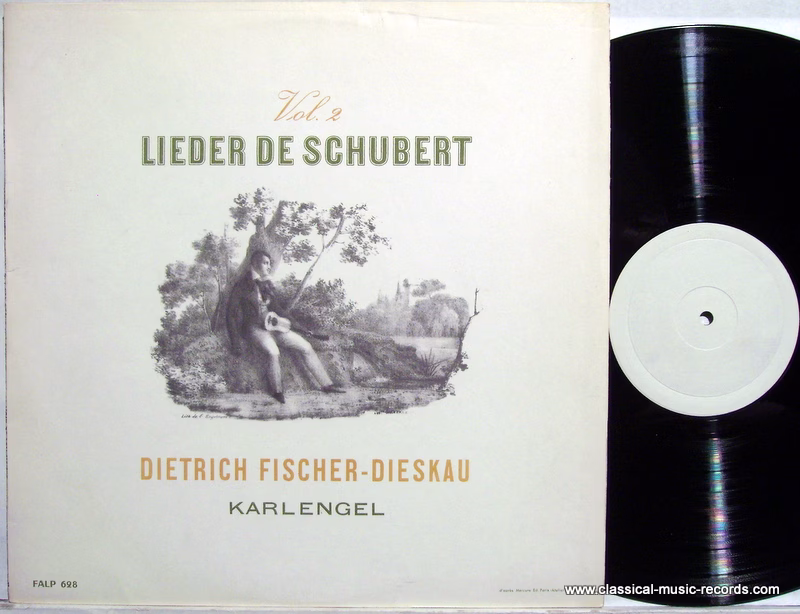 La Voix De Son Maître FALP 628 - Franz Schubert, Dietrich Fische