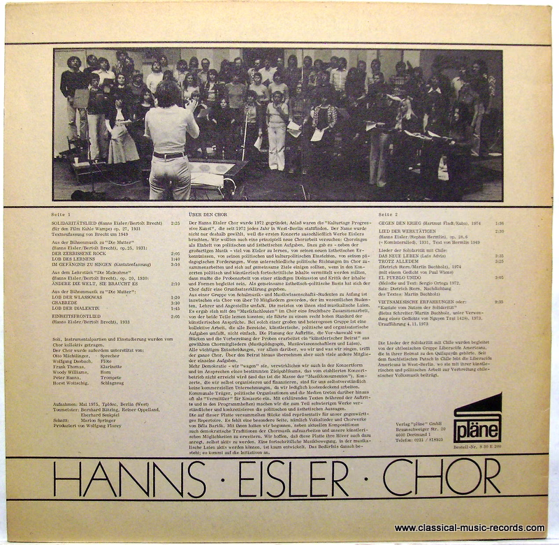 pläne S 30 E 200 - Hanns Eisler Chor - Hanns-Eisler-Chor - Image 2