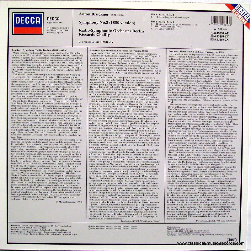 London Records 417 093-1 - Anton Bruckner, Radio-Symphonie-Orche - Image 2