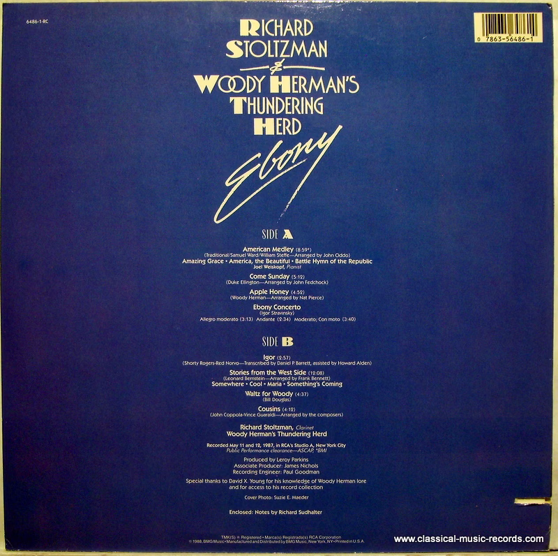RCA Victor 6486-1-RC - Richard Stoltzman, Woody Herman And The T - Image 2