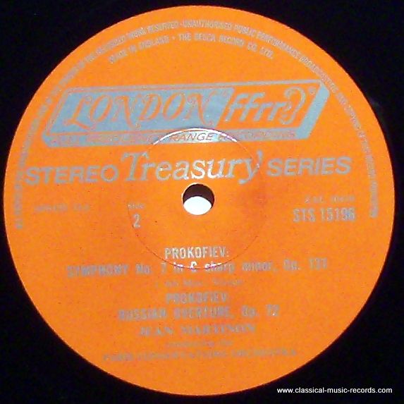 London Records STS15196 - Sergei Prokofiev, Jean Martinon, Orche - Image 6