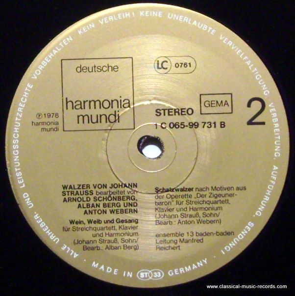 Deutsche Harmonia Mundi 1C 065-99 731 - Johann Strauss Jr., Ense - Image 5