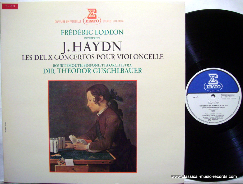 Erato STU 70869 - Joseph Haydn, Frédéric Lodéon, Bournemouth Sin
