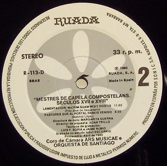 Ruada R-113-D - Coro De Camara <>, Margarita Guerra