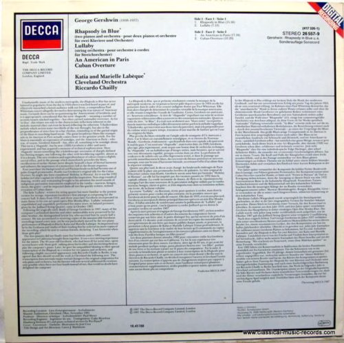 DECCA 417 326-1 - George Gershwin, Katia Et Marielle Labèque, Th - Image 8