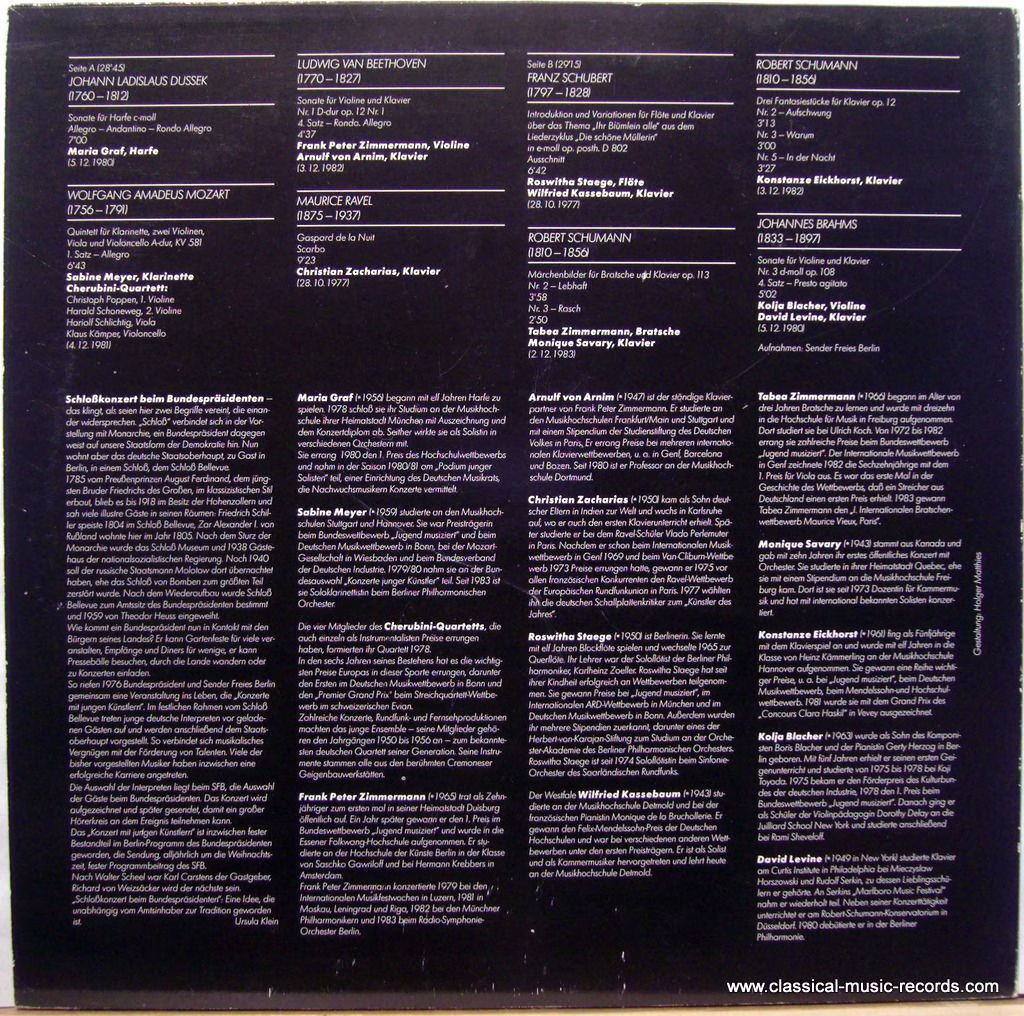 Sender Freies Berlin 66.23 408-01 - Various - Schloßkonzert Beim - Image 2
