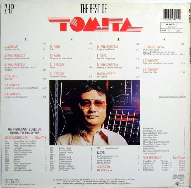 RCA NL89451(2) - Tomita - The Best Of Tomita - Image 2