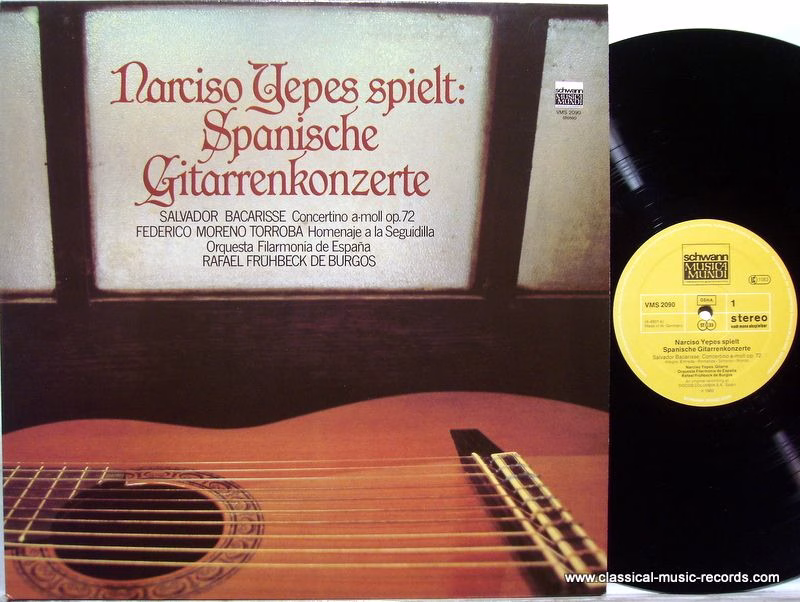 Schwann Musica Mundi VMS 2090 - Narciso Yepes, Salvador Bacariss