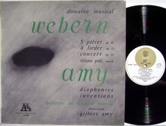 Disques Adès 15.007 - Anton Webern, Gilbert Amy - 4 Lieder Op. 1