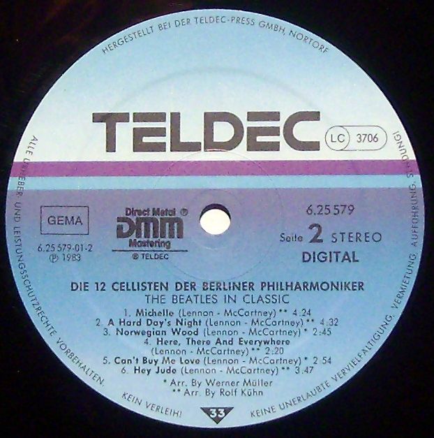 TELDEC 6.25 579 AS - Die 12 Cellisten Der Berliner Philharmonike - Image 6