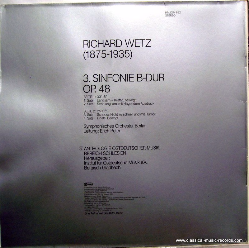 deutsche harmonia mundi Digital HM/IOM 692 - Richard Wetz, Berli - Image 4