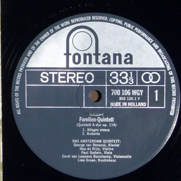 Fontana 700 106 WGY - Franz Schubert, The Amsterdam Piano Quinte - Image 3