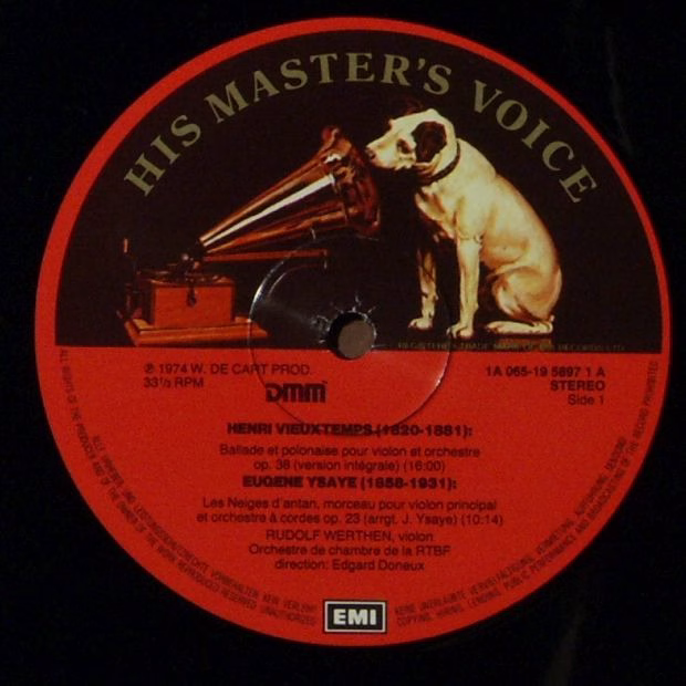 His Master's Voice 1A 065 1958971 - Henri Vieuxtemps, Eugène Ysa - Image 3