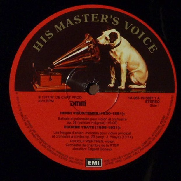 His Master's Voice 1A 065 1958971 - Henri Vieuxtemps, Eugène Ysa - Image 3