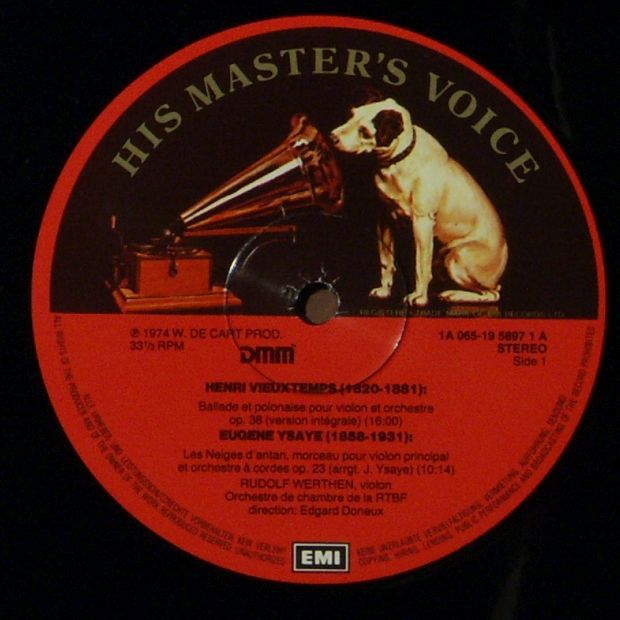 His Master's Voice 1A 065 1958971 - Henri Vieuxtemps, Eugène Ysa - Image 3